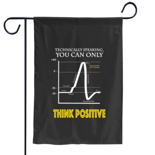 Discover Think Positive Neuroscience Garden Flags