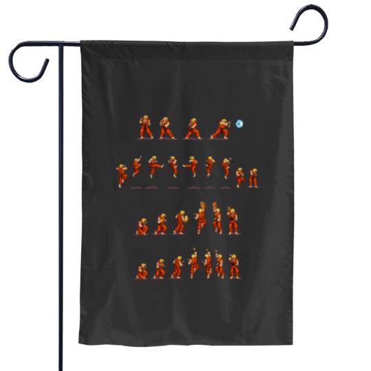 Discover Street fighter Ken Garden Flags