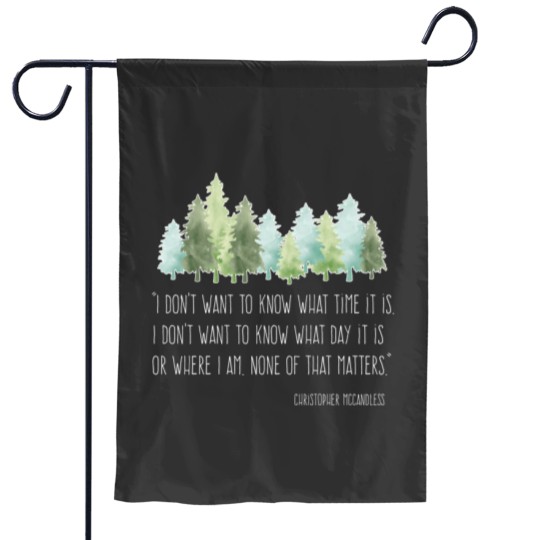 Discover Into the Wild with Christopher McCandless Garden Flags