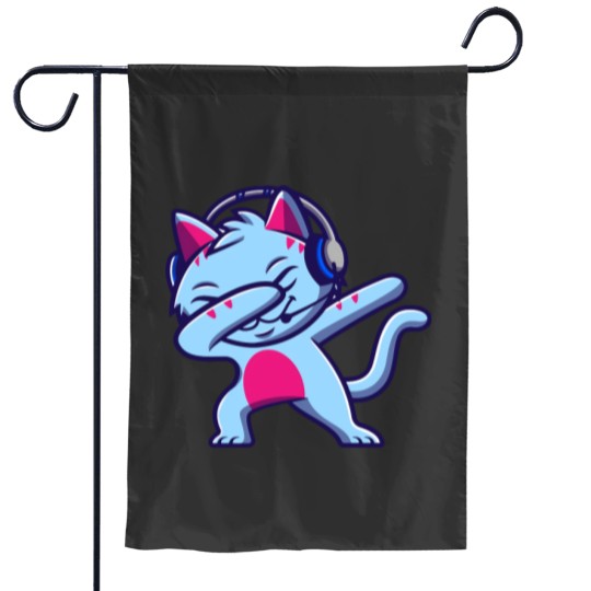 Discover Gravycatman Cat Dab Garden Flags