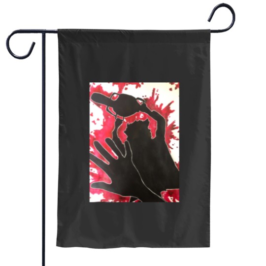 Discover Leather Face Garden Flags