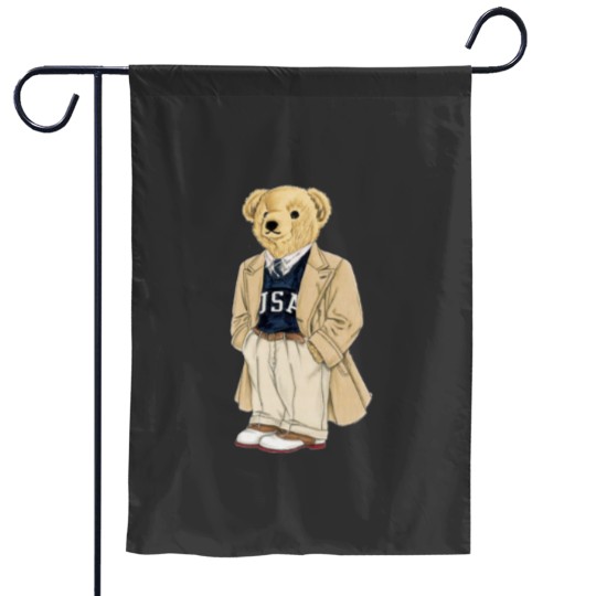 Discover Polo Fashion Bear Garden Flags