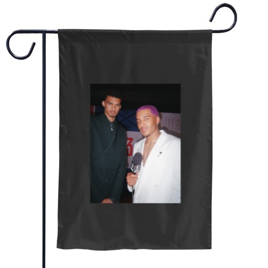 Discover Victor Wembanyama X Jeremy Sochan Graphic Garden Flags