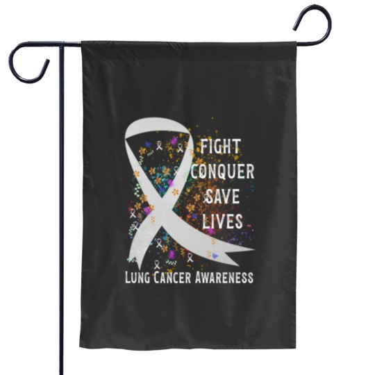 Discover Lung Cancer - Lung Cancer Awareness - Garden Flags