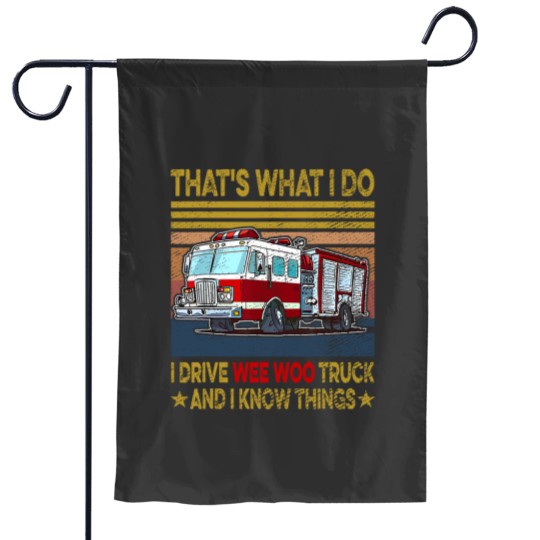 Discover Nn I Drive Wee Woo Truck FireFighter Costume Fireman Garden Flags