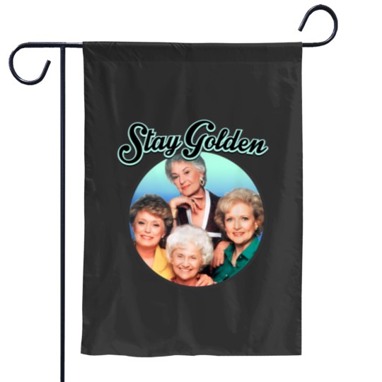 Discover Womens The Gol den Girls Stay Golden Four Mature Women TV Show 80s 90s Fans Gifts Garden Flags