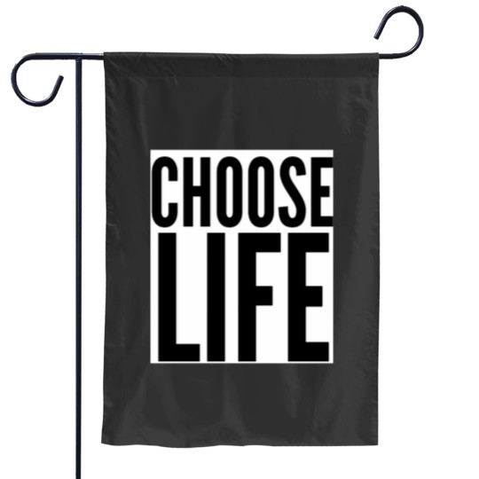 Discover Choose Life Logo Garden Flags