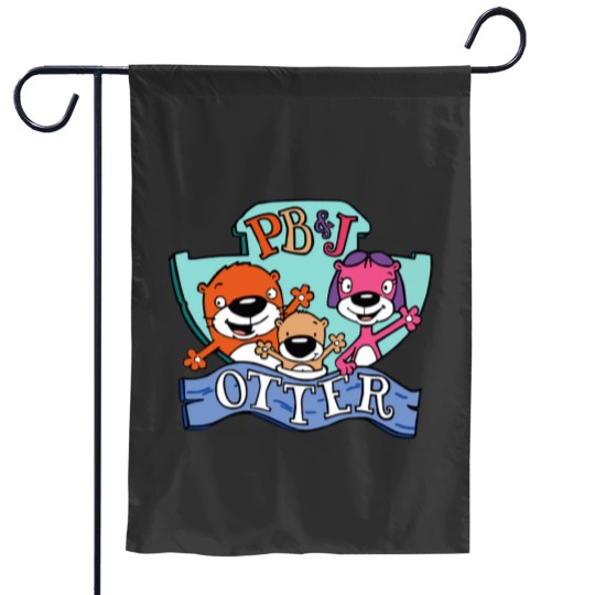 Discover PB And J Otter Sticker Garden Flags