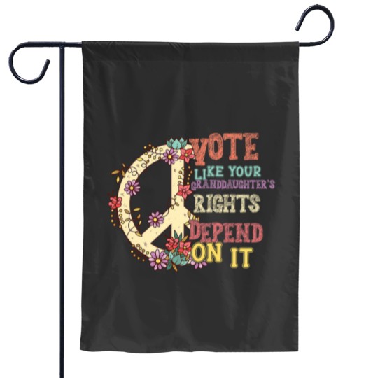 Discover vote t women feminist grandma mom mor Garden Flags