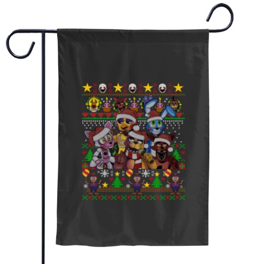 Discover FNAF Five Nights at Freddy's Christmas Ugly Garden Flags