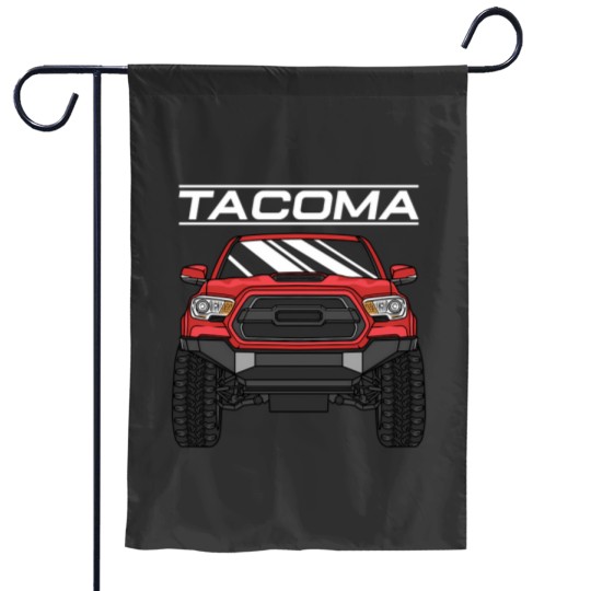 Discover Tacoma 4X4 Off-Road Truck Garden Flags