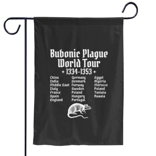 Discover Funny Meme Bubonic Plague World Tour Cringe Garden Flags