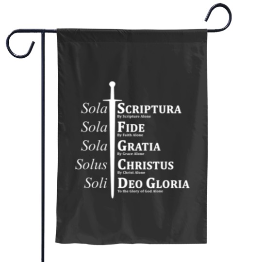 Discover Five Solas Reformed Christian Garden Flags