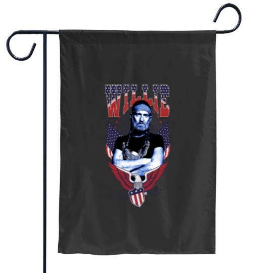 Discover  WILLIE NELSONss Eagle Garden Flags