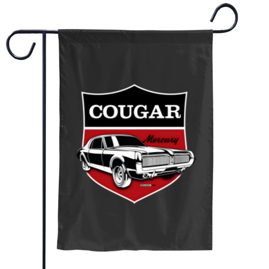 Discover Classic Mercury Cougar crest Garden Flags