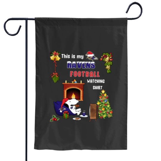 Discover Ravens Charlie Brown and Snoopy Football Christmas Garden Flags