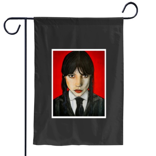 Discover Wednesday Addams Garden Flags