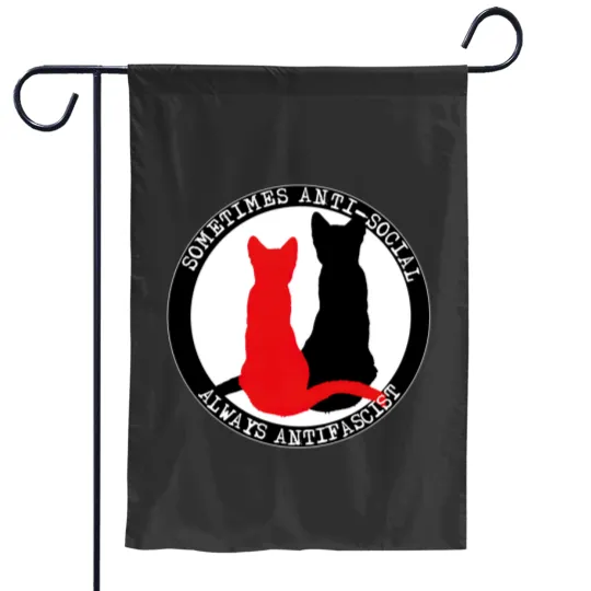 Discover Antifa Cats Garden Flags