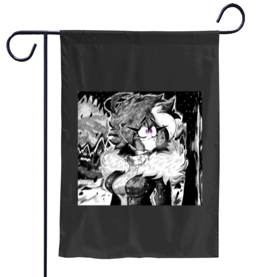 Discover Standing in the snow Garden Flags
