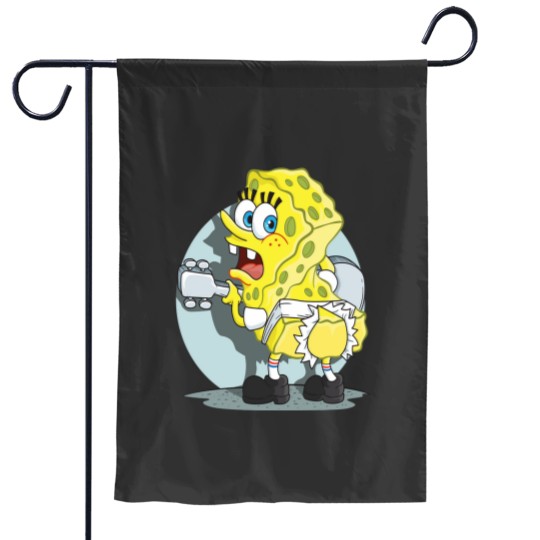 Discover Mademark x SpongeBobss SquarePants SpongeBobss Ripped Pants Pullover Hoodie Garden Flags