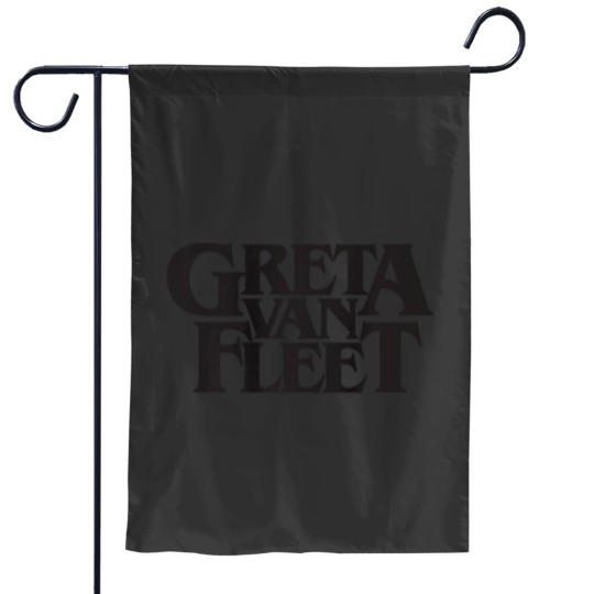Discover  Greta Van Fleet Black Logo Silver Premium Garden Flags
