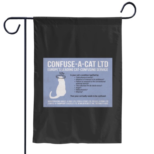 Discover Monty Pythons ConfuseACat Ltd Garden Flags