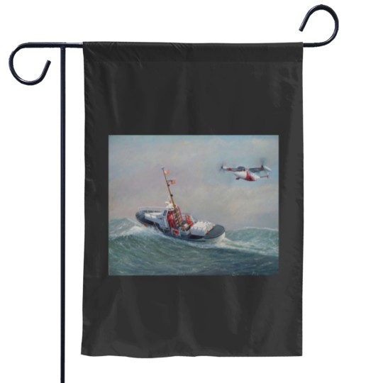 Discover Coast Guard On The Sea And In The Air Garden Flags
