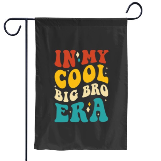 Discover In My Cool Big Bro Era Baby Announcement for Brother Kids Garden Flags