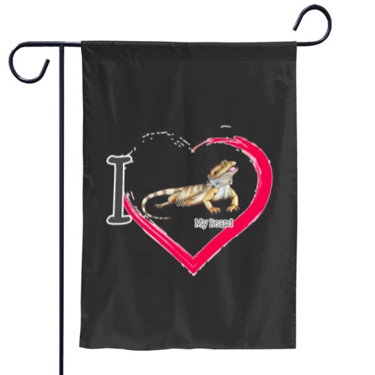 Discover I love my Bearded Dragon Garden Flags