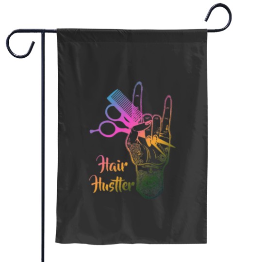 Discover Hair Hustler Hairstylist Hairdresser Funny Gift Idea Garden Flags
