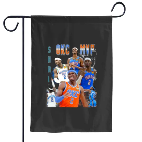 Discover OKC thunder Garden Flags SGA Thunder Shai Gilgeous Alexander Garden Flags