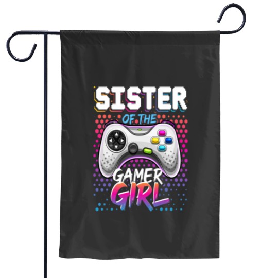 Discover Sister of the Gamer Girl Matching Video Game Birthday Gift Garden Flags