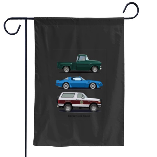 Discover Cowboys and Indians Garden Flags