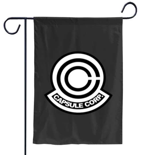 Discover Capsule corp logo Garden Flags