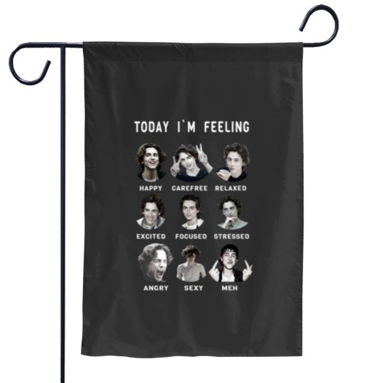 Discover Timothee Chalamet Funny Feelings Essential Garden Flags
