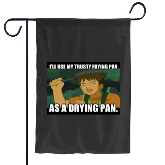 Discover My Trusty Drying Pan Garden Flags