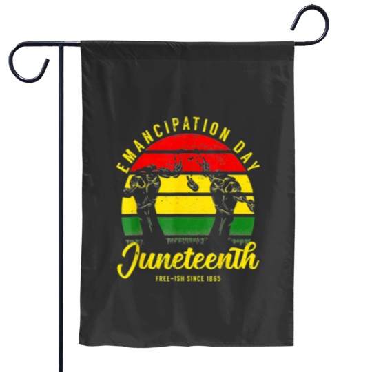Discover Juneteenth Emancipation Day Vintagess Cool Melanin Black Pride Essential Garden Flags