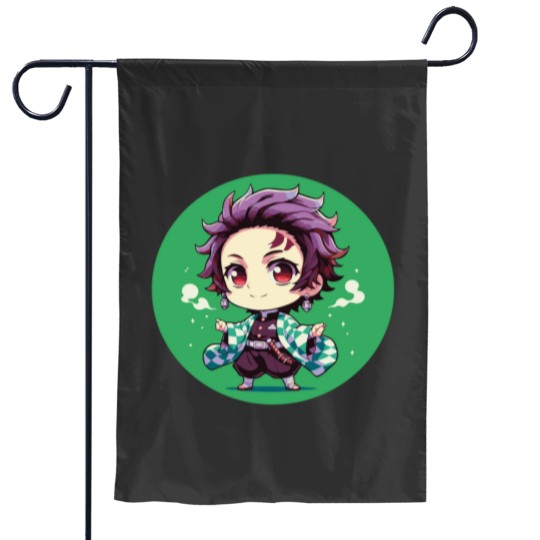 Discover Chibi tanjiror Garden Flags