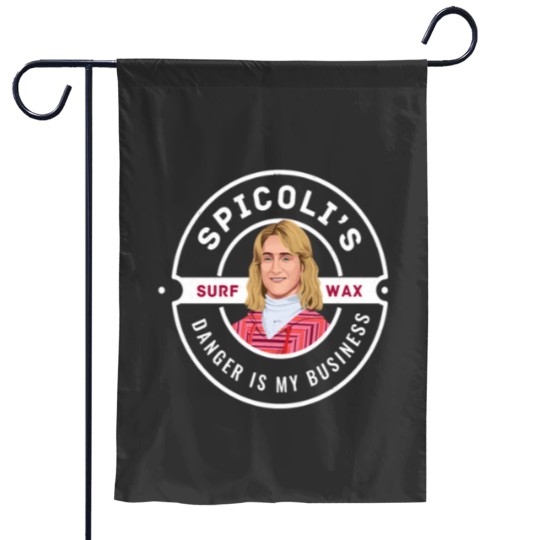Discover Spicolis Surf Wax Danger is my business Vintagess logo Essential Garden Flags