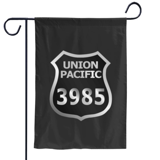 Discover Union Pacific Challenger 3985 Shield Garden Flags