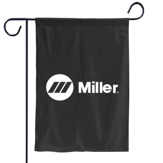 Discover Millerr Welding Equipment White Logo Garden Flags