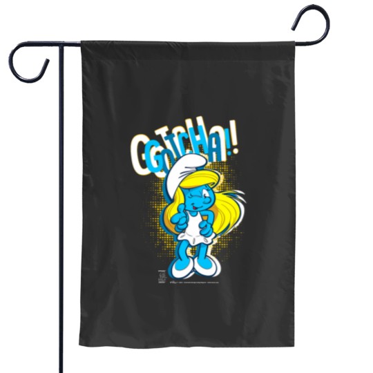 Discover The Smuurfs Smurfette Gotcha! Winky face Garden Flags