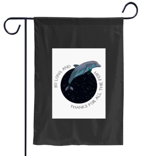 Discover The Hitchhikers Guide to the Galaxy Garden Flags