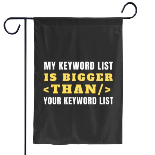 Discover SEO Expert Gift Keyword List SEO Manager Garden Flags