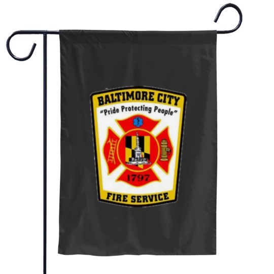 Discover Baltimore City firess Service Garden Flags