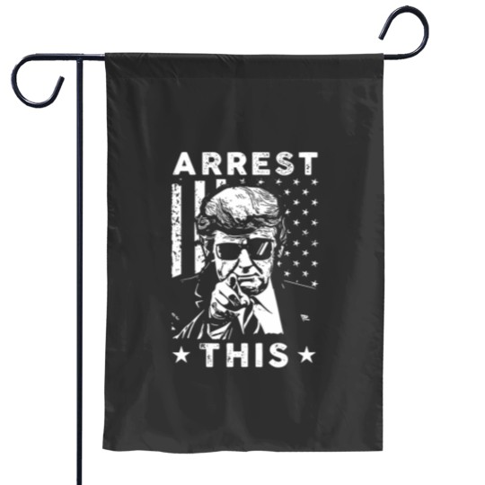 Discover Arrest this trump trump 2024 Essential Garden Flags