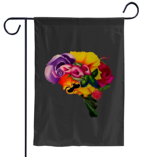 Discover Floral Brain Garden Flags
