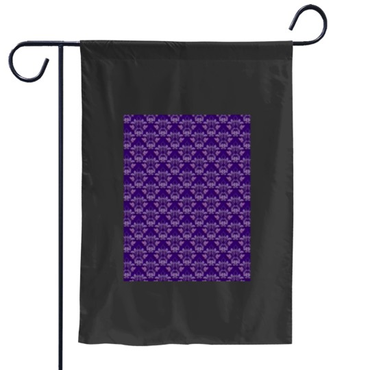 Discover Victorian Dark Violet Graphic Garden Flags