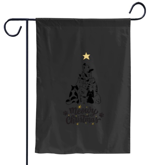 Discover Christmas Cat - Meowy Xmas - Cat Lovers Gift Garden Flags