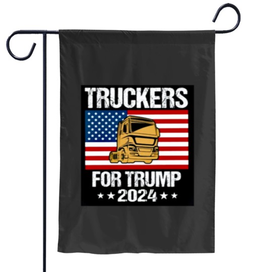 Discover TRUCKERS FOR TRUMP 2024 Garden Flags